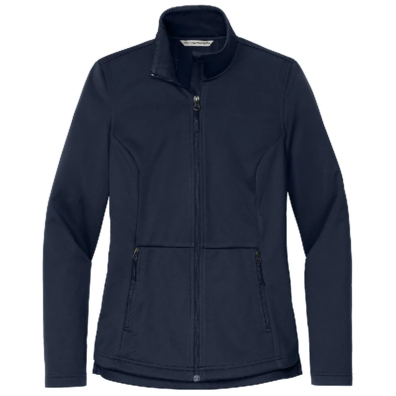 Ski JacketsPort Authority Women's True Navy Flexshell Jacket