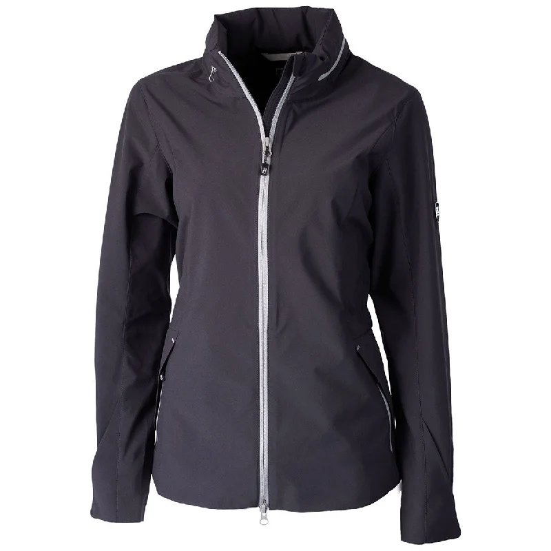 Safari JacketsCutter & Buck Women's Obsidian Vapor Water Repellent Stretch Full Zip Rain Jacket