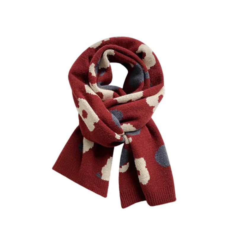 Christmas Knitted ScarfKnit Loose