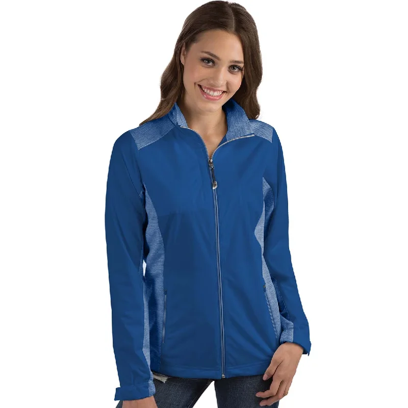 Layered JacketsAntigua Women's Dark Royal/Dark Royal Heather Revolve Full Zip