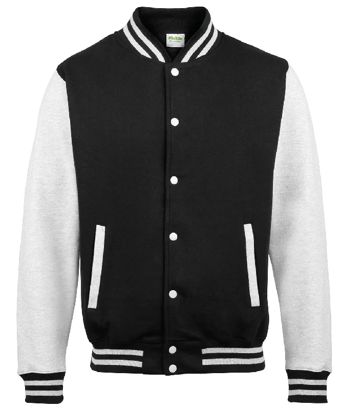 Pocketed JacketsJet Black/Heather Grey - Varsity jacket