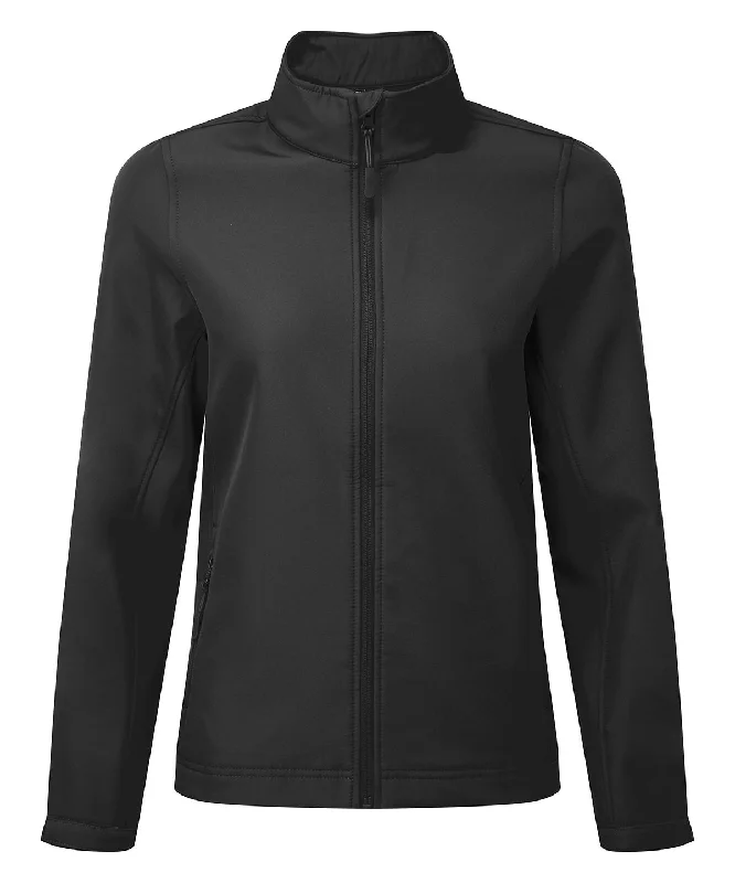 Polyester JacketsBlack - Women’s Windchecker® printable and recycled softshell jacket