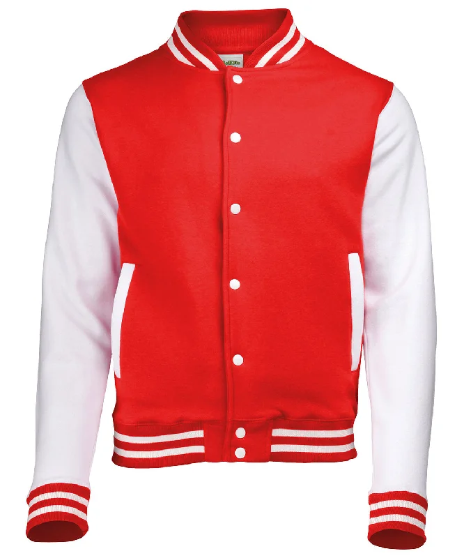 Metallic JacketsFire Red/White* - Varsity jacket