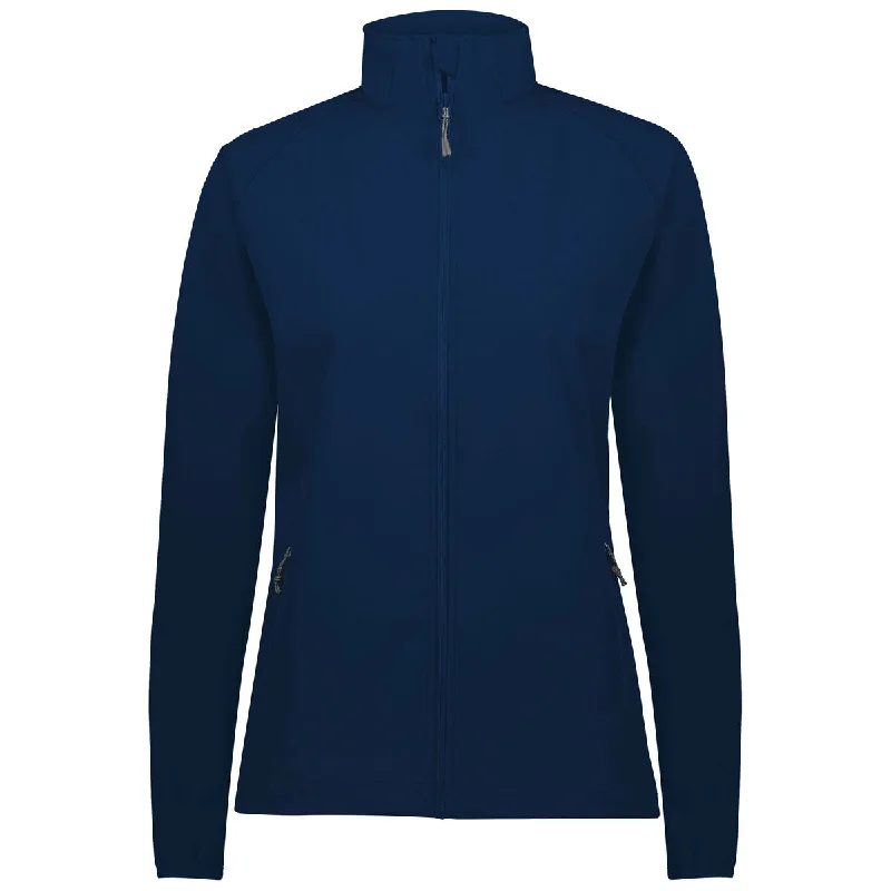 Button-Up JacketsHolloway Women's Navy Featherlight Soft Shell Jacket