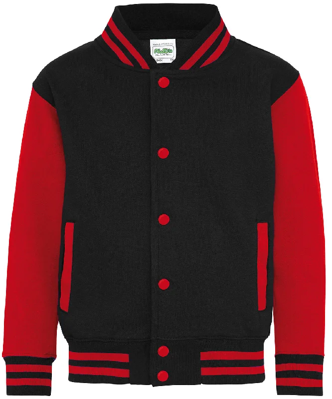 Hunting JacketsJet Black/Fire Red - Kids varsity jacket