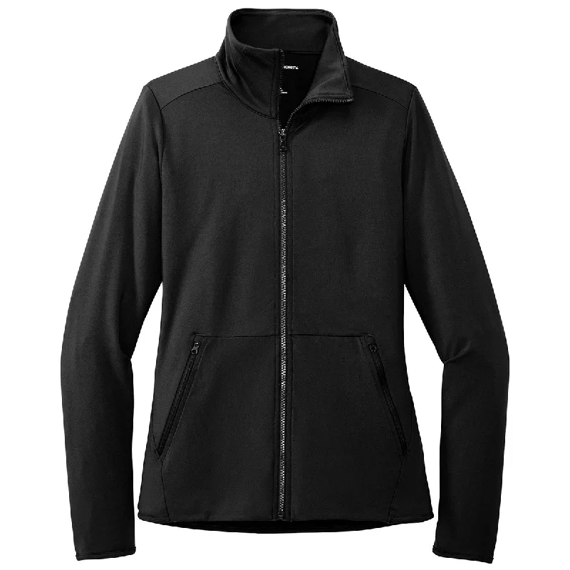 Limited Edition JacketsPort Authority Women's Black Accord Stretch Fleece Full-Zip