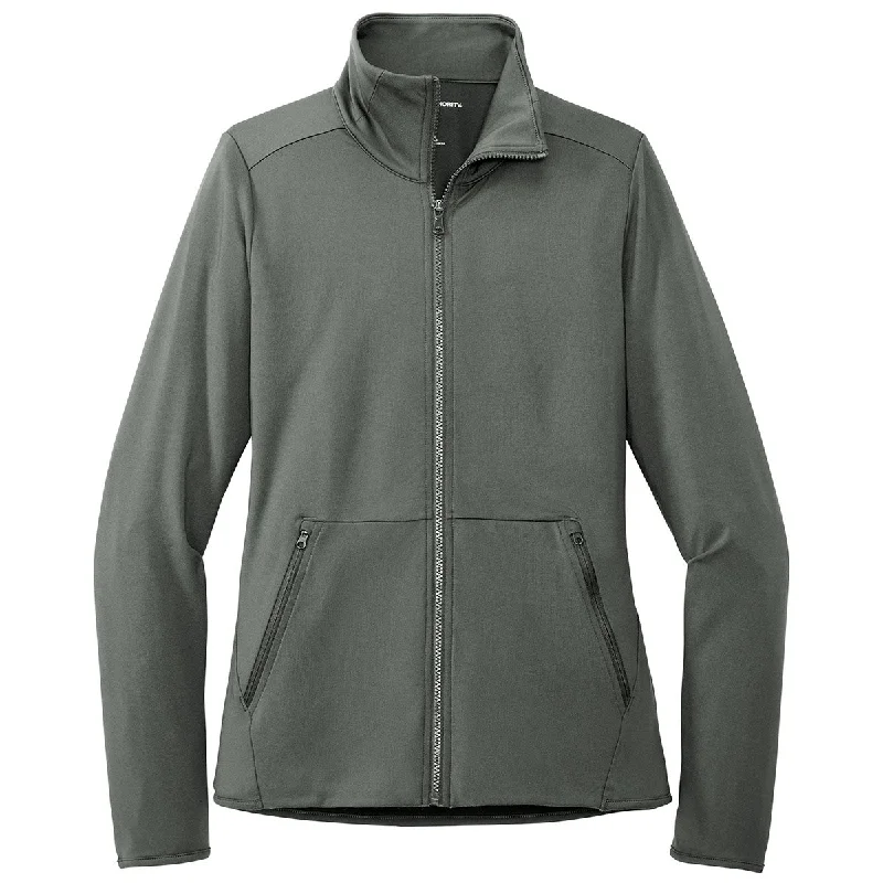 Button-Up JacketsPort Authority Women's Pewter Accord Stretch Fleece Full-Zip