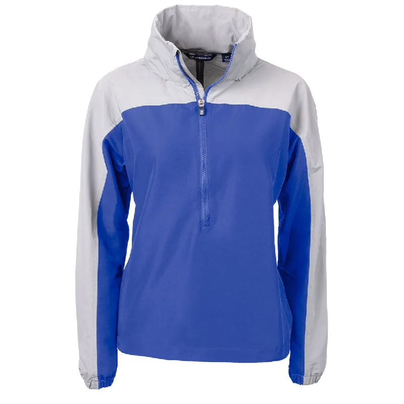 Hunting JacketsCutter & Buck Women's Tour Blue/Polished Charter Eco Recycled Anorak Jacket