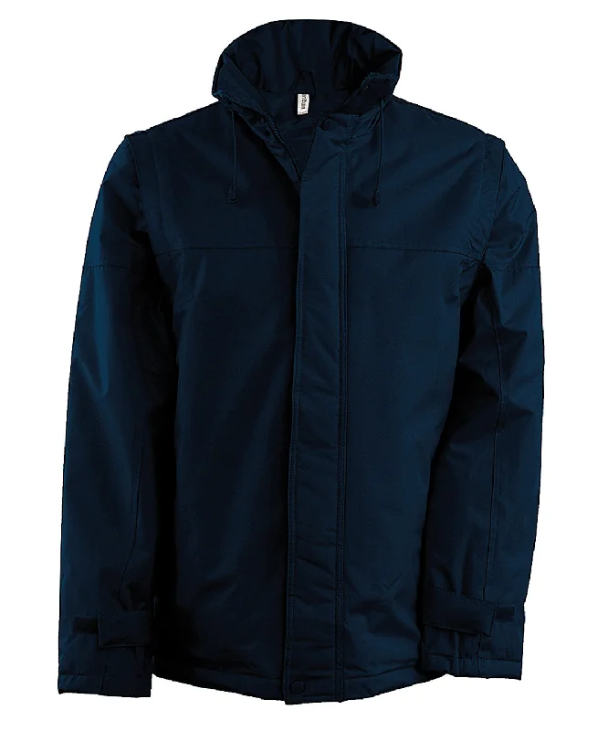 High-Fashion JacketsNavy/Navy - Detachable-sleeved blouson jacket