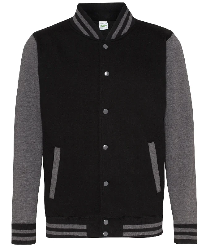 Studded JacketsJet Black/Charcoal - Varsity jacket