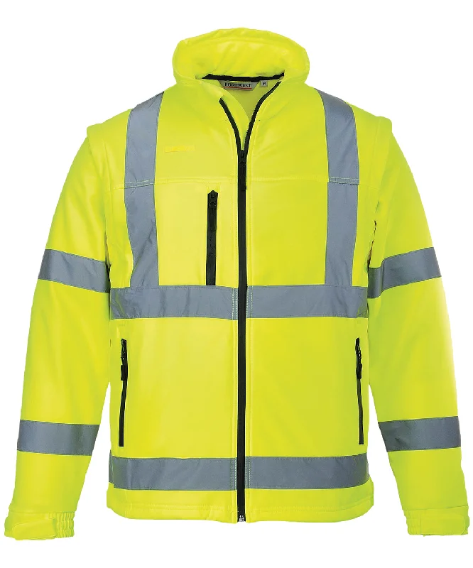 Outdoor JacketsYellow - Hi-vis softshell jacket (3L) (S428)