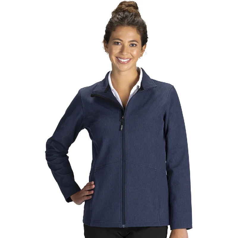 Fishing JacketsEdwards Women's Deep Blue Heather Lightweight Soft Shell Jacket