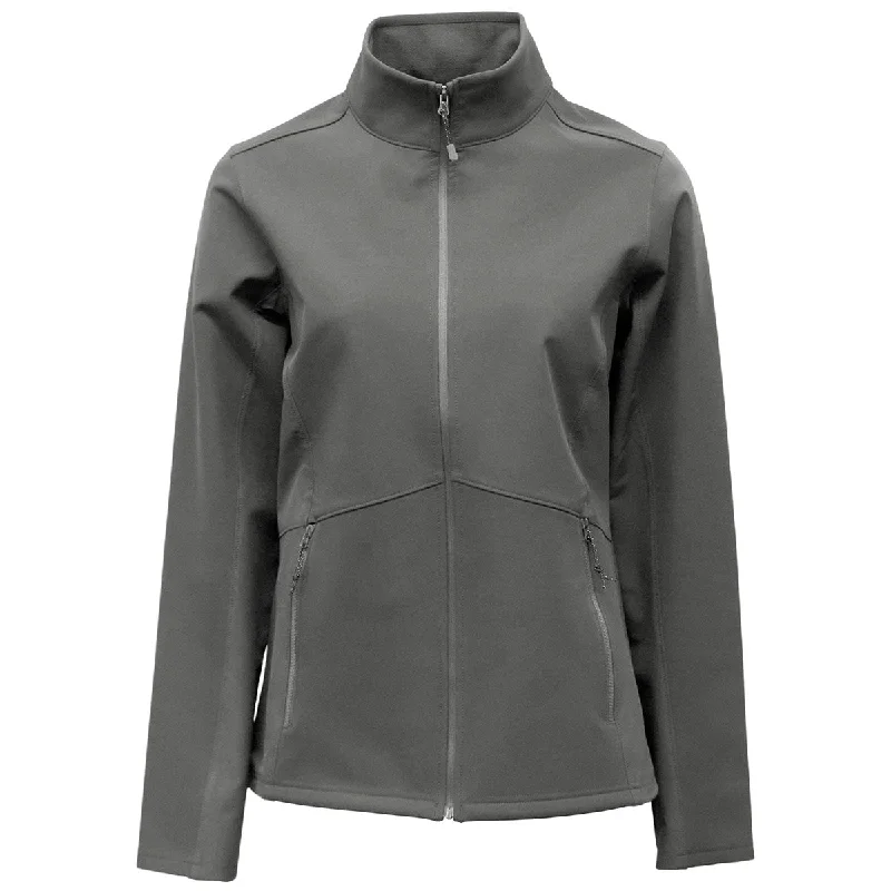 Band Merch JacketsBAW Women's Charcoal Softshell Jacket