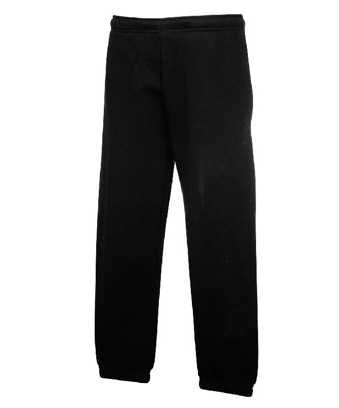 Cropped JacketsBlack - Kids premium elasticated cuff jog pants