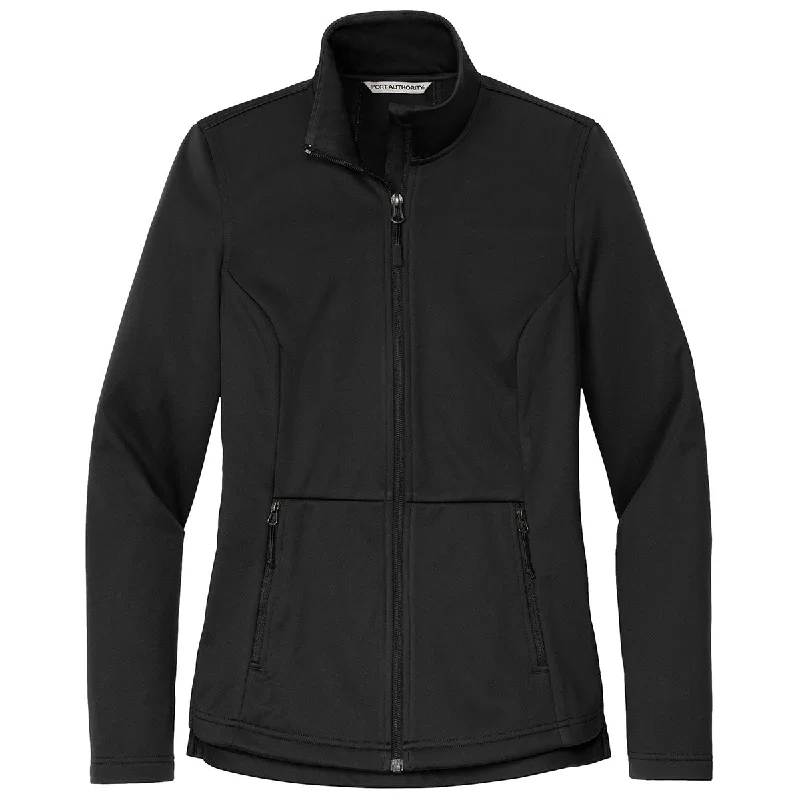 Waterproof JacketsPort Authority Women's Deep Black Flexshell Jacket