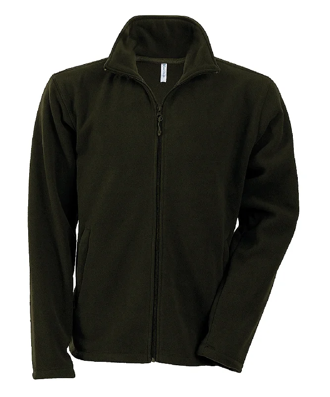 Camping JacketsOlive - Falco full zip microfleece jacket