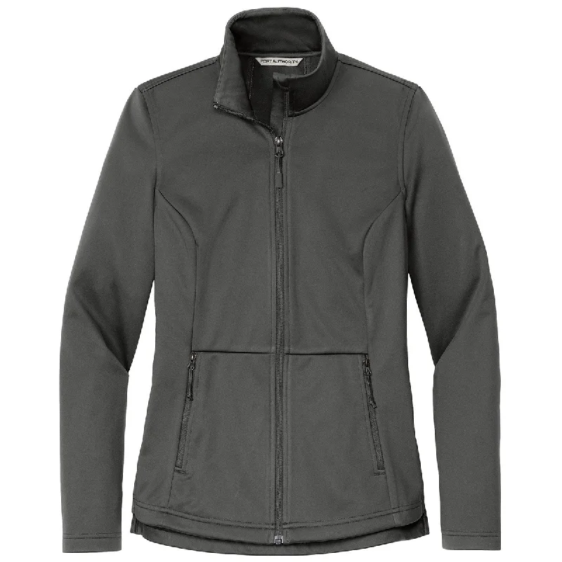 Winter JacketsPort Authority Women's Smoke Grey Flexshell Jacket