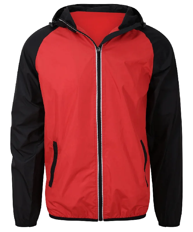 Motorcycle JacketsFire Red/Jet Black - Cool contrast windshield jacket