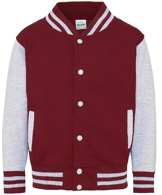 Performance JacketsBurgundy/Heather Grey - Kids varsity jacket