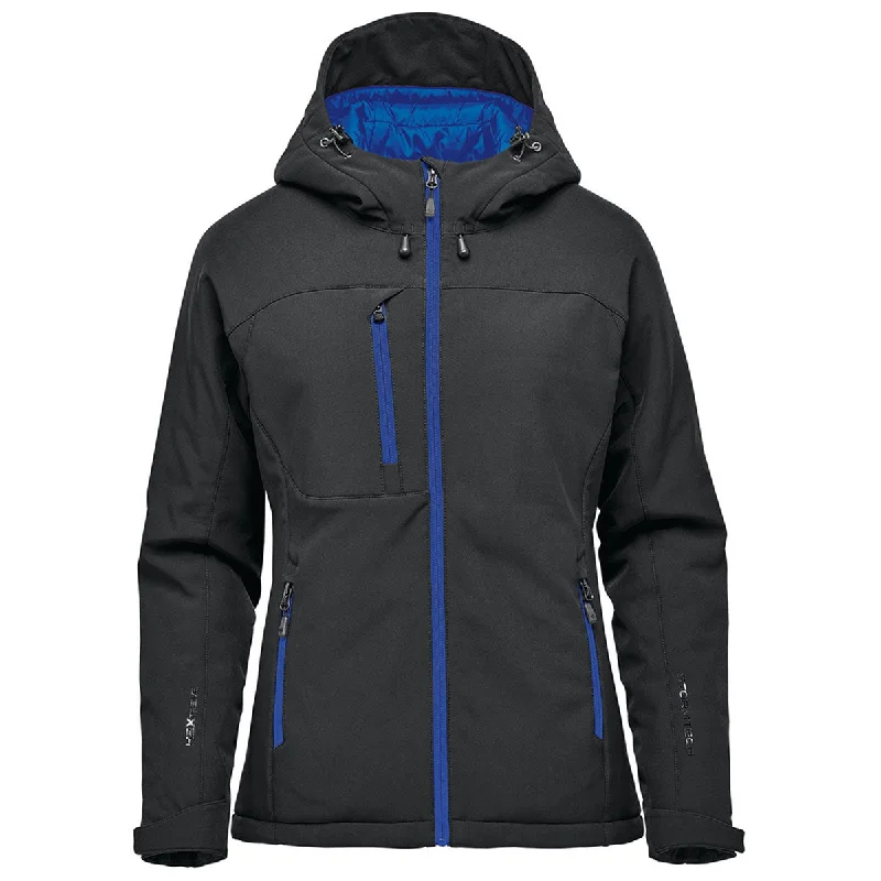 Denim JacketsStormtech Women's Black/Azure Blue Orbiter Insulated Softshell