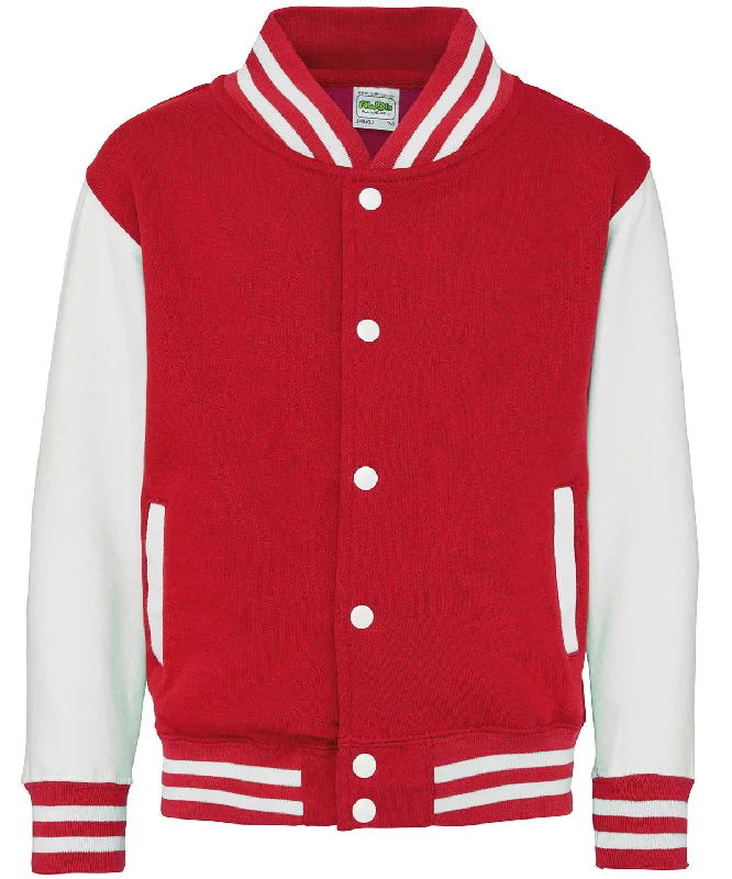 Outdoor JacketsFire Red/White - Kids varsity jacket