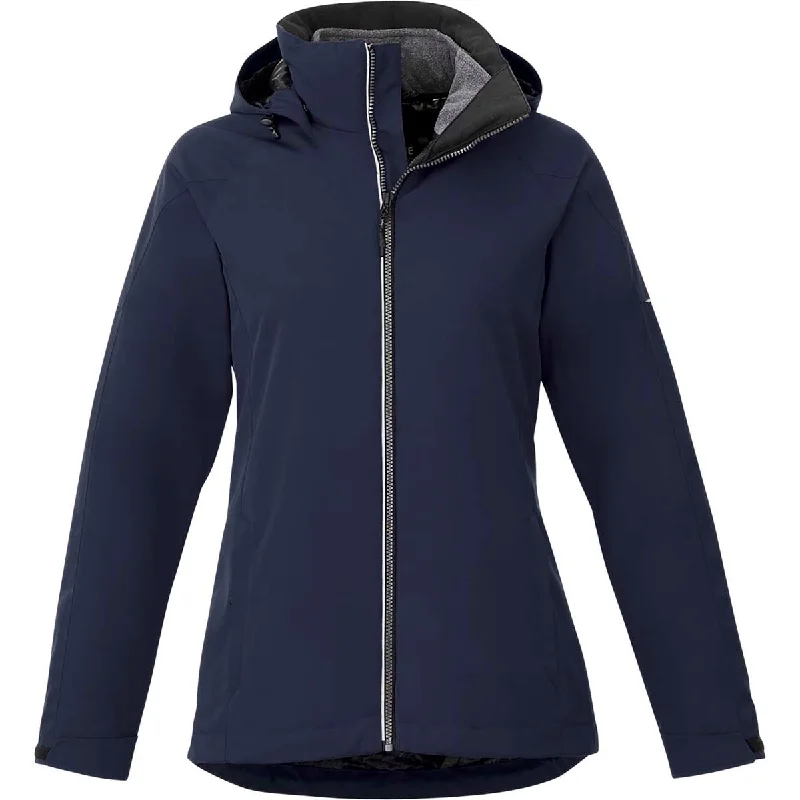 Limited Edition JacketsElevate Women's Vintage Navy/Heather Dark Charcoal Arlington 3-in-1 Jacket