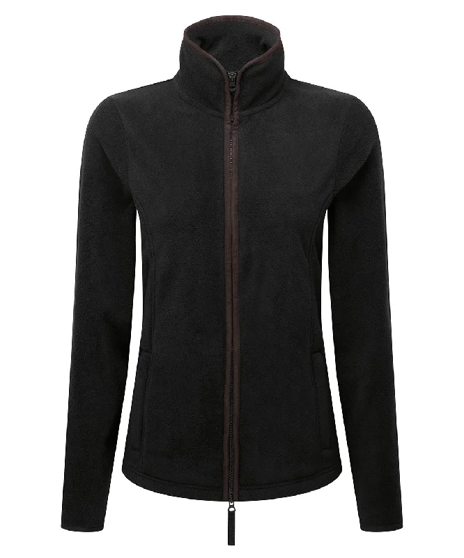 Metallic JacketsBlack/Brown - Women’s artisan fleece jacket