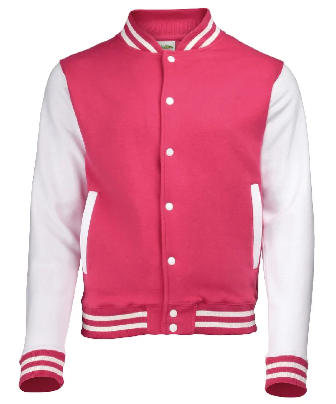 Tasseled JacketsHot Pink/White - Varsity jacket