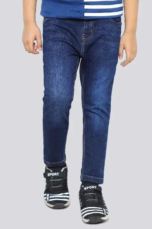 Cowboy hatDark Blue Slim Fit Denim Jeans