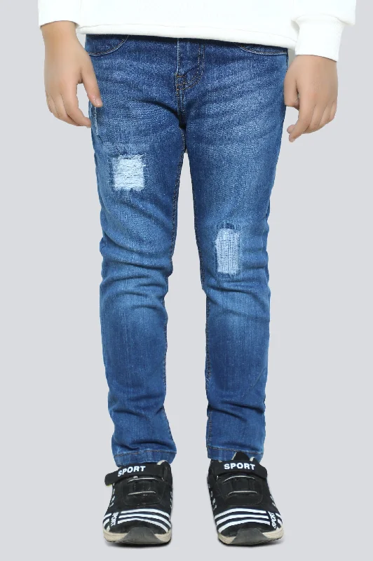 OverallMedium Blue Slim Fit Denim Jeans