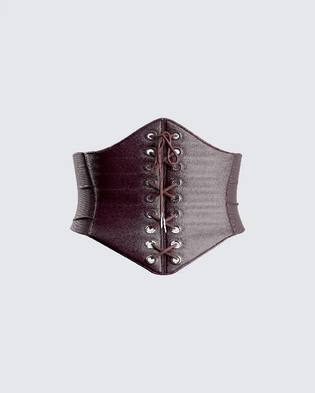 Naina Brown Corset Belt