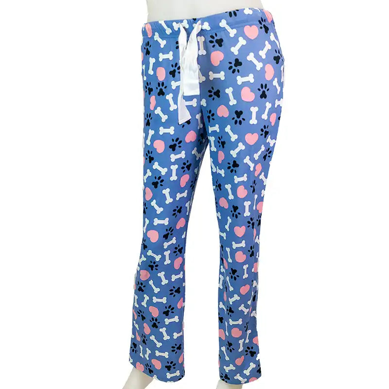 Low-riseDKR Women's Paw Prints Sleep Pants