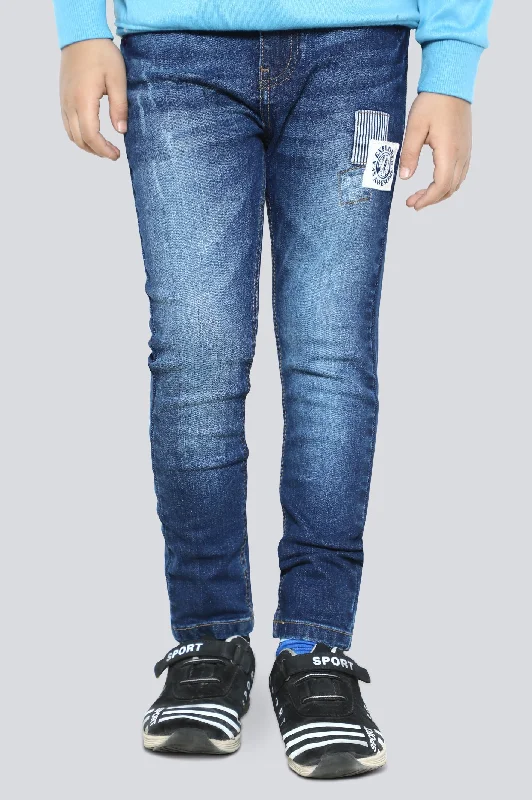 DenimMedium Blue Slim Fit Denim Jeans