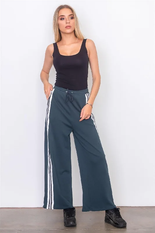 CulottesGreen Side Tape French Terry Pants /3-2-1