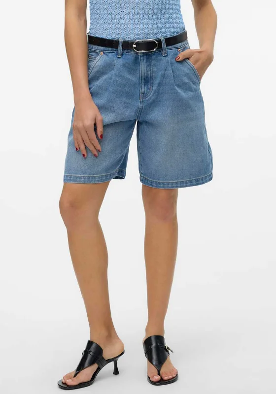 Citizens of HumanityVero Moda Evelyn Long Denim Shorts, Light Blue