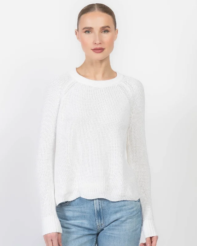 Scallop Shaker SweaterKnit Vest