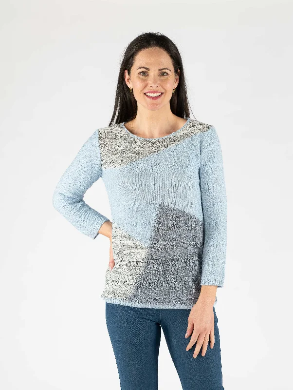 Colour Block JumperKnit Fine