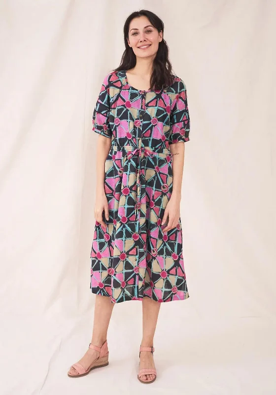 White Stuff Maeva Midi Dress, Purple MultiPrairie Dress