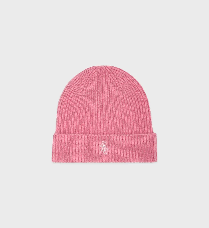 SRC Cashmere Beanie - PinkKnitted Chunky