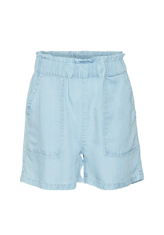 DenimVero Moda Girl Bree Soft Denim Short, Light Blue Denim