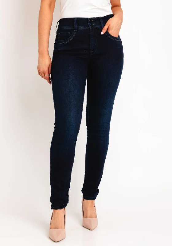 Denim low waistSalsa Secret Push in Skinny Leg Jeans, Dark Denim