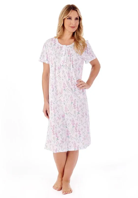 Slenderella Floral Meadow Night Dress, PinkDenim Dress