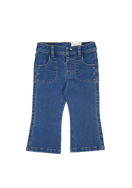 Business denimMayoral Baby Girl Flared Denim Jean, Blue