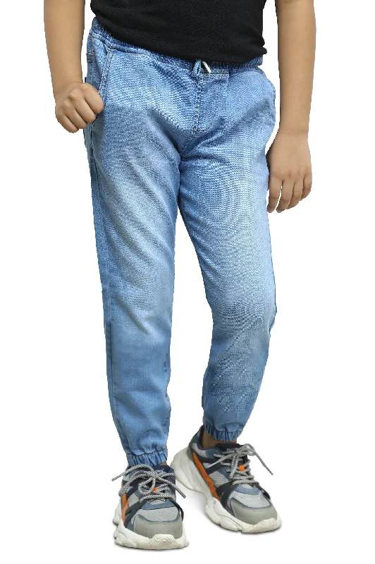 Denim with beltBlue Relaxed Fit Denim Jeans