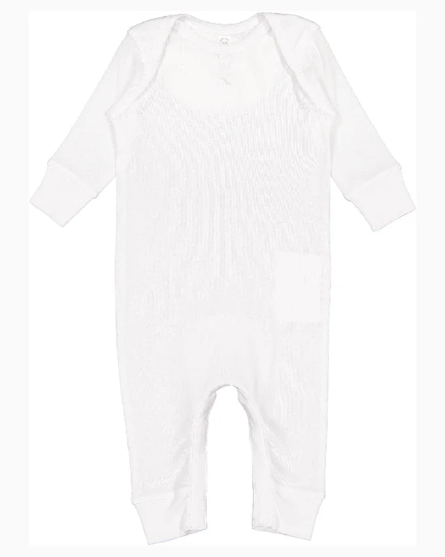 Rabbit Skins 4412 Infant Baby Rib CoverallRibbed Cuff Shirts