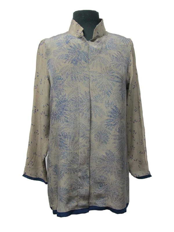 Long Shirt Rhapsody In Blue FernBamboo Shirts