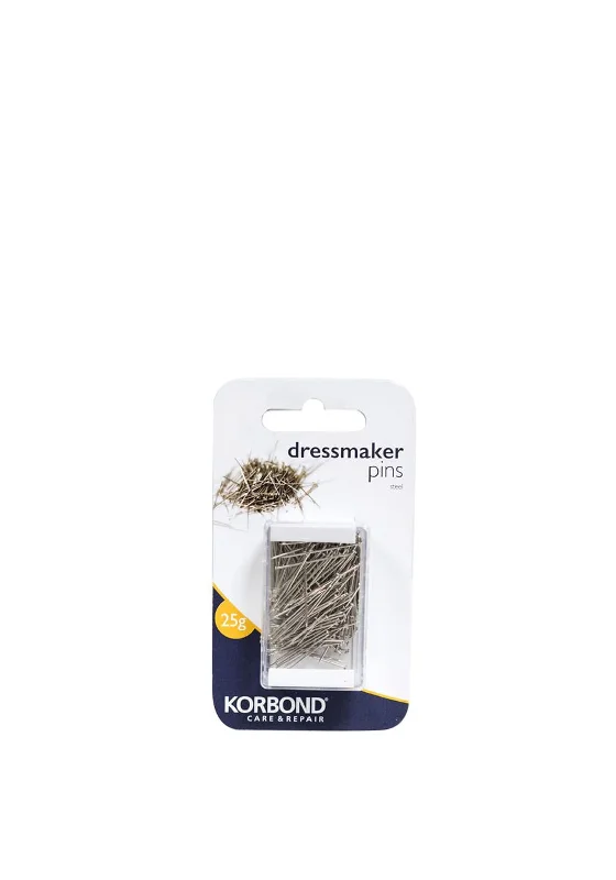 Korbond Extra Fine Steel Dressmaker Pins, 25gAthletic Dress