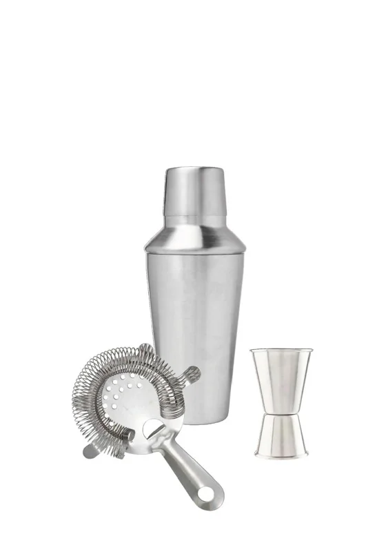 Dalton & Turner 3 Piece Stainless Steel Cocktail Set