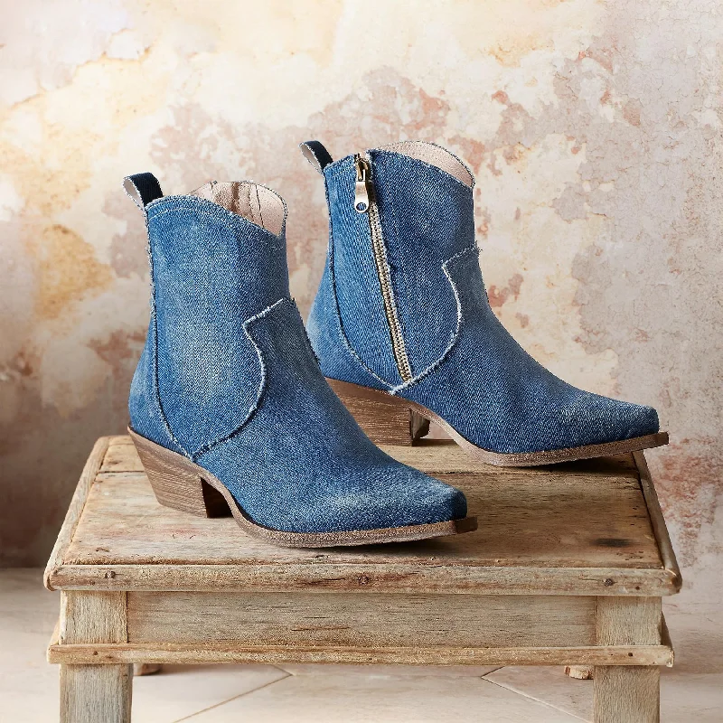 Denim holesDenim Sojourner Boots