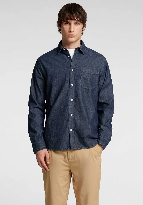 Citizens of HumanitySelected Homme Carlo Denim Shirt, Dark Blue Denim